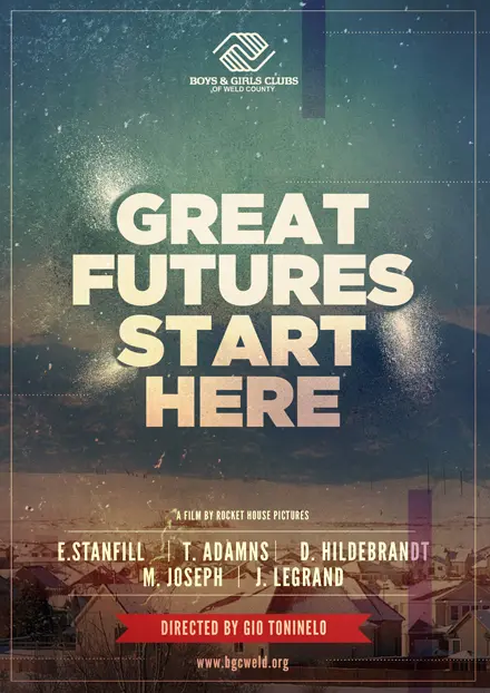 Poster for Boys & Girls Clubs brand video titled Great Futures Start Here.