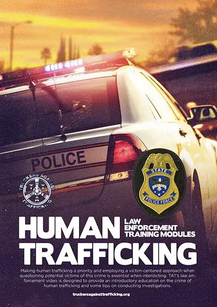 Poster for the documentary film titled Human Trafficking.