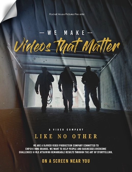 We make videos that matter poster.