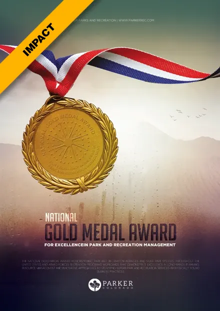 Poster for Parker Parks and Rec Gold Medal video.