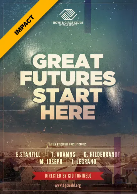 Poster for the nonprofit impact video for the Boys and Girls of America