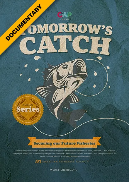 Poster for CWP's Tomorrow's Catch for the nonprofit American Fisheries Society