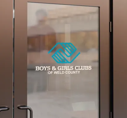 A photo of the door of the Boys & Girls Clubs of America.