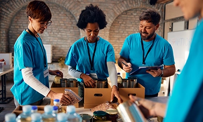 scene of a nonprofit video.