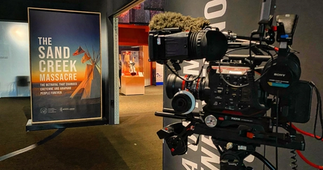 Behind the scenes of a nonprofit video at History Colorado.